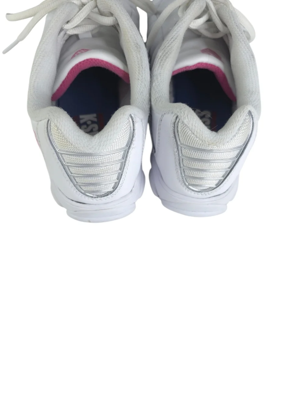 K-Swiss ST329 CMF White And Pink Tennis Shoe Size 9 wide - Picture 3 of 8
